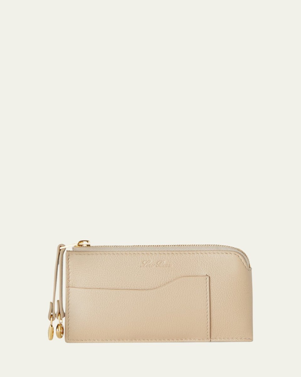 Extra Zip Leather Pouch Wallet